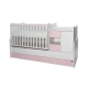 Детско дървено легло MiniMAX New Цвят Бяло/Orchid Pink  - 2