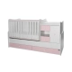 Детско дървено легло MiniMAX New Цвят Бяло/Orchid Pink  - 3