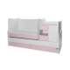 Детско дървено легло MiniMAX New Цвят Бяло/Orchid Pink  - 4