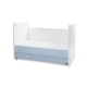 Детско дървено легло Dream Цвят Бяло + Baby Blue  - 4