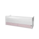 Детско дървено легло Trend Plus Цвят Бяло/Orchid Pink  - 2