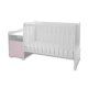 Детско дървено легло Trend Plus Цвят Бяло/Orchid Pink  - 4