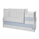 Детско дървено легло Maxi Plus New Цвят Бяло/Baby Blue 