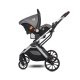 Детска количка Glory 2в1 с кош за новородено Opaline Grey  - 11