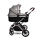 Детска количка Glory 2в1 с кош за новородено Opaline Grey  - 3
