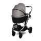 Детска количка Glory 2в1 с кош за новородено Opaline Grey  - 5