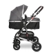 Бебешка комбинирана количка 2в1 Alba Premium Steel Grey  - 3