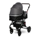 Бебешка комбинирана количка 2в1 Alba Premium Steel Grey  - 5