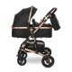 Детска комбинирана количка 2в1 Alba Premium Black  - 4