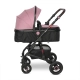 Комбинирана детска количка (2в1) Alba Premium Pink  - 3