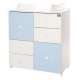 Шкаф за детска стая New Цвят Бяло/Baby Blue  - 1