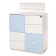 Шкаф за детска стая New Цвят Бяло/Baby Blue  - 4