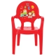 Детски червен удобен и ергономичен стол с букви 