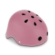 Детска пастелно розова каска за колело и тротинетка  - 6