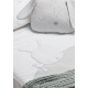 Сива олекотена завивка за бебешко кошче Sleepy Grey 80х50см  - 3
