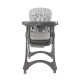 Детски стол за хранене Bellissimo Cool Grey Еко кожа  - 3