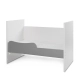 Бебешко дървено легло Multi 190/82 Цвят Бяло/Stone Grey  - 15
