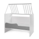 Бебешко дървено легло Multi 190/82 Цвят Бяло/Stone Grey  - 6