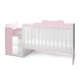 Бебешко дървено легло Multi 190/82 Цвят Бяло/Orchid Pink  - 7