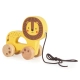 Детска дървена играчка за дърпане Лъвче  - 1