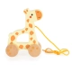 Детска дървена играчка за дърпане Жирафче  - 2
