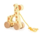 Детска дървена играчка за дърпане Жирафче  - 1