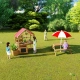 Детска дървена кухня за игра навън  - 7