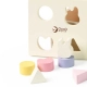 Дървена кутия за сортиране на формички в пастелни цветове  - 3