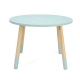 Дървена маса за детска стая в пастелно син цвят  - 2