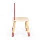Дървено столче за деца с облегалка - Лале  - 3