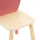Дървено столче за деца с облегалка - Лале  - 5