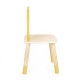 Дървено столче за деца с облегалка Лимон  - 3
