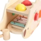 Забавен дървен таралеж Сортер с ксилофон в пастелни цветове  - 3