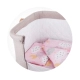 Розов спален комплект за мини бебешка кошара Небе  - 1
