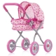 Детска розова лека и сгъваема количка за кукли Лора Kексчета  - 1
