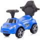 Детска синя кола за яздене с дръжка Турбо  - 3