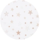 Бебешки сгъваем матрак 60 x 120 x 6 cm Бял с бежови звезди  - 2