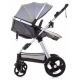 Стилна и модерна комбинирана бебешка количка Хавана Графит  - 5