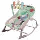 Бебешки музикален шезлонг с арка с играчки Baby Spa Зелен 