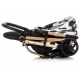 Детска маневрена лятна количка Twister 360° Черно/Бяла  - 5