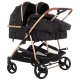 Бебешка стилна количка за близнаци Дуо Смарт Абанос  - 1