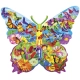 Детски занимателен пъзел Пеперуда 1000 части   - 2