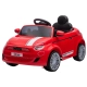 Детска червена акумулаторна кола с музика Fiat 500  - 1