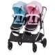 Детска модерна количка за близнаци Дуо Смарт Роза/Скай  - 3