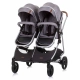 Детска модерна и удобна количка за близнаци Дуо Смарт Графит  - 2