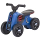 Детска синя кола за яздене с мелодии и светлини Moto  - 1