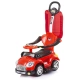 Детска червена кола за яздене с дръжка и сенник Super Car  - 2