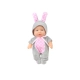 Детска реалистична кукла 20cm Bunny Grey   - 3