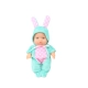 Детска реалистична кукла 20cm Bunny Green  - 3