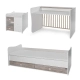 Детско дървено легло MiniMAX 190/72 Цвят Бяло/Арт New  - 3